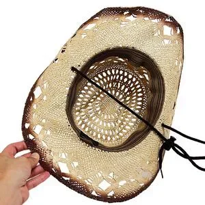 Moksman Straw Cowboy Western Braided Hat Shapable Brim Size M Excellent! MOKSMAN | Accessories | Moksman Straw Cowboy Western Braided  main image 2